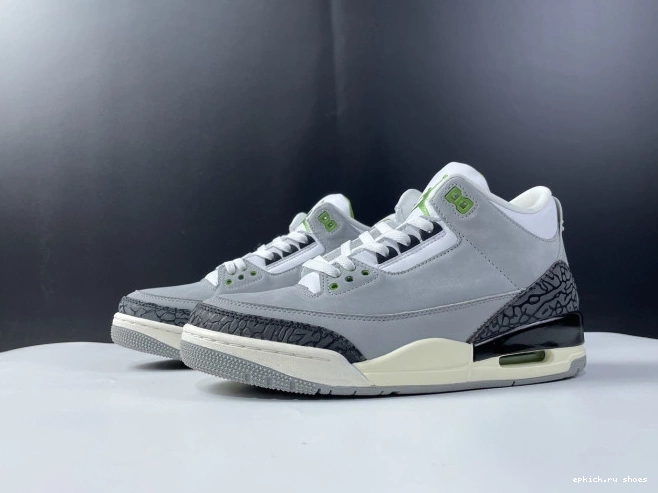 Cheap Chlorophyll Retro Jordan 3 Air 136064-006 0817